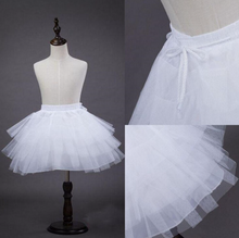 Load image into Gallery viewer, &quot;Arna&quot; Royal Gown Collection - White Flower girl Petticoat Tulle Ruffle Short Crinoline Petticoats Lady Girls Child Underskirt
