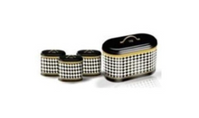 Load image into Gallery viewer, &quot;Arna Lisa&quot; Royal Collection - Luxury Black and Gold - Bread Bin - Tray - Tea - Coffee - Sugar
