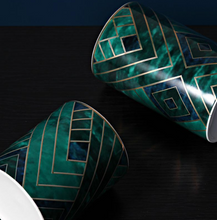 Load image into Gallery viewer, &quot;Arna Lisa&quot; Royal Collection - Luxury 3 Piece Storage - Green/Blue/Gold
