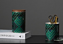 Load image into Gallery viewer, &quot;Arna Lisa&quot; Royal Collection - Luxury 3 Piece Storage - Green/Blue/Gold
