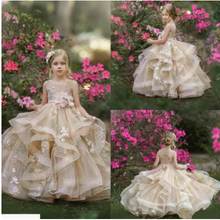 Load image into Gallery viewer, &quot;Arna&quot; Royal Gown Collection - Flower Girl/Formal/Wedding/Pageant -  Made to Measure - Large range of Colours
