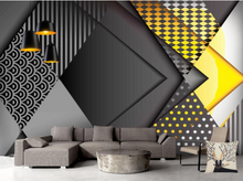 Load image into Gallery viewer, &quot;Arna&quot; Collections - DIY - Custom Photo Wallpaper Mural Golden Sculpture Wall Background Wall 3D Wall Papers Home Decor
