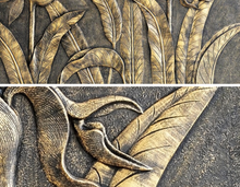 Load image into Gallery viewer, &quot;Arna&quot; Collections - DIY - Custom Photo Wallpaper Mural Golden Sculpture Wall Background Wall 3D
