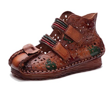 Load image into Gallery viewer, &quot;Arna&quot; Collection Shoes - Handcrafted Original Leathers - Retro Women Sandals Hand-Painted
