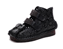 Load image into Gallery viewer, &quot;Arna&quot; Collection Shoes - Handcrafted Original Leathers - Retro Women Sandals Hand-Painted
