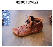 Load image into Gallery viewer, &quot;Arna&quot; Collection Shoes - Handcrafted Originals - Unique Stunning Footwear - Leathers -Ankle Boots for Women Shoes Genuine Leather Shoes
