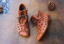Load image into Gallery viewer, &quot;Arna&quot; Collection Shoes - Handcrafted Originals - Unique Stunning Footwear - Leathers -Ankle Boots for Women Shoes Genuine Leather Shoes
