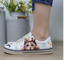Load image into Gallery viewer, Digital Print Colourful Patterned Women&#39;s Sports Shoes

