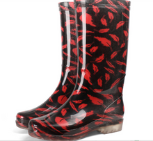 Load image into Gallery viewer, Rain Boots/Gumboots Women High-Top Boots - NON-SLIP, WATERPROOF, PVC
