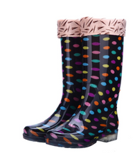 Load image into Gallery viewer, Rain Boots/Gumboots Women High-Top Boots - NON-SLIP, WATERPROOF, PVC
