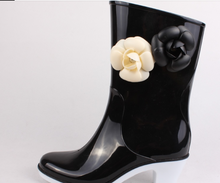 Load image into Gallery viewer, Luxury - Women&#39;s Soft Rain Boots High-Heeled Boots - Water-Proof - Non-Slip
