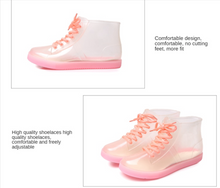 Load image into Gallery viewer, Modern - Short Martin Rain Boots Non-Slip Rain Shoes Rubber Transparent
