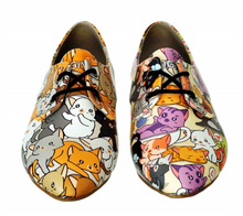 Load image into Gallery viewer, Cats Pattern Daily Print Women Leather Shoes - Many Styles &amp; Colours
