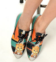 Load image into Gallery viewer, Cats Pattern Daily Print Women Leather Shoes - Many Styles &amp; Colours
