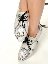 Load image into Gallery viewer, Cats Pattern Daily Print Women Leather Shoes - Many Styles &amp; Colours
