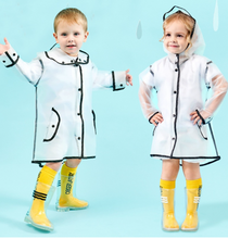 Load image into Gallery viewer, Children&#39;s Clear Waterproof PVC Soft Rubber Rain Boots - Unisex
