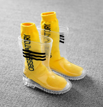 Load image into Gallery viewer, Children&#39;s Clear Waterproof PVC Soft Rubber Rain Boots - Unisex
