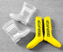 Load image into Gallery viewer, Children&#39;s Clear Waterproof PVC Soft Rubber Rain Boots - Unisex
