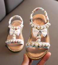 Load image into Gallery viewer, Girls Sandal - Special Occassion - New Summer Sandals Children Pearl Beading
