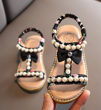 Load image into Gallery viewer, Girls Sandal - Special Occassion - New Summer Sandals Children Pearl Beading
