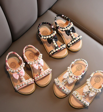 Load image into Gallery viewer, Girls Sandal - Special Occassion - New Summer Sandals Children Pearl Beading
