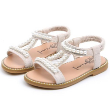 Load image into Gallery viewer, Girls Sandal - Special Occassion - New Summer Sandals Children Pearl Beading

