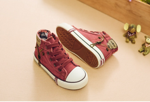 Load image into Gallery viewer, Boys Girls Sport Shoes Breathable Denim Sneakers Canvas Boots
