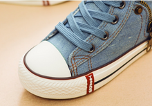Load image into Gallery viewer, Boys Girls Sport Shoes Breathable Denim Sneakers Canvas Boots
