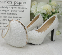 Load image into Gallery viewer, Limited Edition - Luxury Lace Shoe Set - Many colours &amp; Sizes (Shoe + Clutch)
