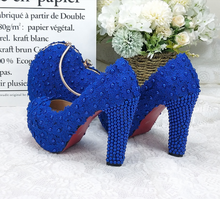 Load image into Gallery viewer, Limited Edition - Luxury Lace Shoe Set - Many colours &amp; Sizes (Shoe + Clutch)
