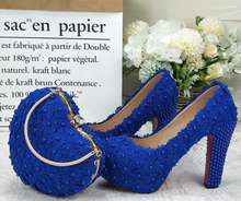 Load image into Gallery viewer, Limited Edition - Luxury Lace Shoe Set - Many colours &amp; Sizes (Shoe + Clutch)
