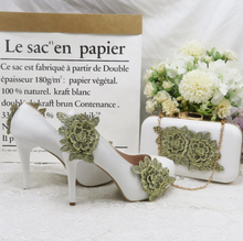 Load image into Gallery viewer, Limited Edition - Luxury Lace Shoe Set - Many colours &amp; Sizes (Shoe + Clutch)
