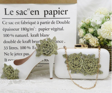 Load image into Gallery viewer, Limited Edition - Luxury Lace Shoe Set - Many colours &amp; Sizes (Shoe + Clutch)
