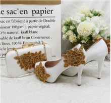Load image into Gallery viewer, Limited Edition - Luxury Lace Shoe Set - Many colours &amp; Sizes (Shoe + Clutch)

