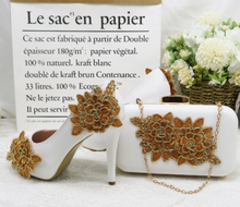 Load image into Gallery viewer, Limited Edition - Luxury Lace Shoe Set - Many colours &amp; Sizes (Shoe + Clutch)
