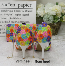 Load image into Gallery viewer, Limited Edition - Luxury Lace Shoe Set - Many colours &amp; Sizes (Shoe + Clutch)
