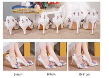 Load image into Gallery viewer, Limited Edition - Luxury Lace Shoe Set - Many colours &amp; Sizes (Shoe + Clutch) Wedding
