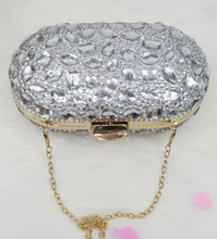 Load image into Gallery viewer, Limited Edition - Luxury Lace Shoe Set - Many colours &amp; Sizes (Shoe + Clutch) Silver Crystal Bride High heels ladies party dress shoes woman Round Toe
