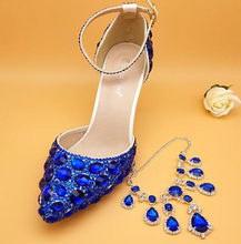 Load image into Gallery viewer, Limited Edition - Luxury Lace Shoe Set - Many colours &amp; Sizes (Shoe + Clutch) Wedding

