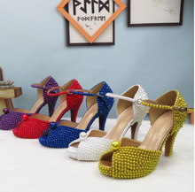 Load image into Gallery viewer, Limited Edition - Luxury Lace Shoe Set - Many colours &amp; Sizes (Shoe + Clutch) Wedding
