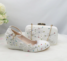 Load image into Gallery viewer, Limited Edition - Luxury Lace Shoe Set - Many Colours &amp; Sizes (Shoe + Clutch) Wedding
