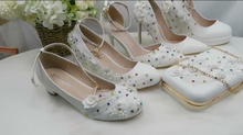 Load image into Gallery viewer, Limited Edition - Luxury Lace Shoe Set - Many Colours &amp; Sizes (Shoe + Clutch) Wedding
