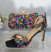 Load image into Gallery viewer, Limited Edition - Luxury Lace Shoe Set - Many colours &amp; Sizes (Shoe + Clutch) Wedding
