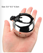 Load image into Gallery viewer, 60 Minutes Kitchen Timer Stainless Steel Timer Clock Kitchen Gadget Manual Mechanical Clockwork Cooking Alarm Reminder
