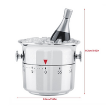 Load image into Gallery viewer, 60 Minutes Kitchen Timer Stainless Steel Timer Clock Kitchen Gadget Manual Mechanical Clockwork Cooking Alarm Reminder

