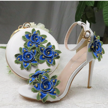 Load image into Gallery viewer, Limited Edition - Luxury Lace Shoe Set - Many colours &amp; Sizes (Shoe + Clutch)
