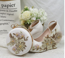 Load image into Gallery viewer, Limited Edition - Luxury Lace Shoe Set - Many Colours &amp; Sizes (Shoe + Clutch)
