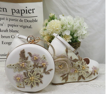 Load image into Gallery viewer, Limited Edition - Luxury Lace Shoe Set - Many Colours &amp; Sizes (Shoe + Clutch)
