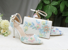 Load image into Gallery viewer, Limited Edition - Luxury Lace Shoe Set - Many Colours &amp; Sizes (Shoe + Clutch)
