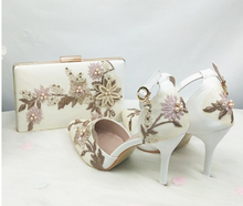 Load image into Gallery viewer, Limited Edition - Luxury Lace Shoe Set - Many Colours &amp; Sizes (Shoe + Clutch)
